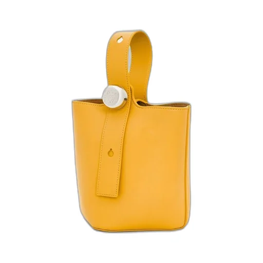 Mini Pebble bucket in mellow calfskin
