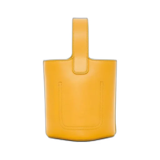 Mini Pebble bucket in mellow calfskin