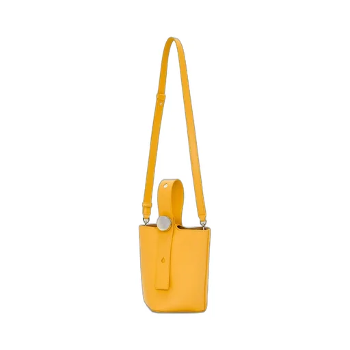 Mini Pebble bucket in mellow calfskin