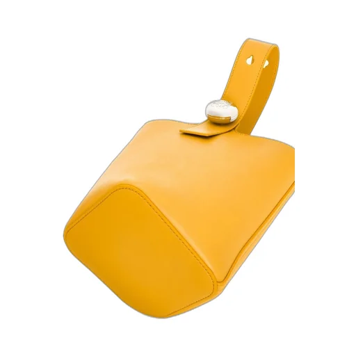 Mini Pebble bucket in mellow calfskin