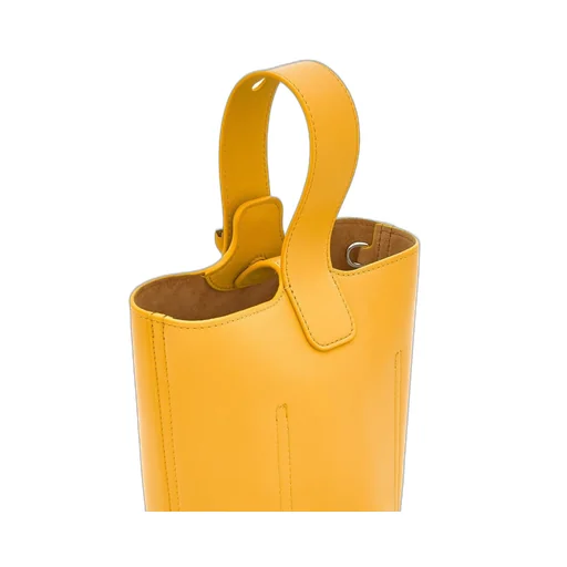 Mini Pebble bucket in mellow calfskin