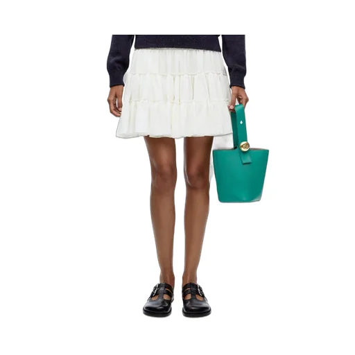 Mini Pebble bucket in mellow calfskin