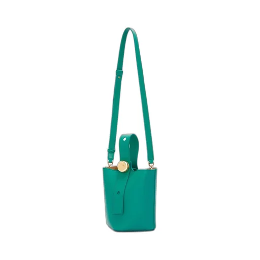 Mini Pebble bucket in mellow calfskin