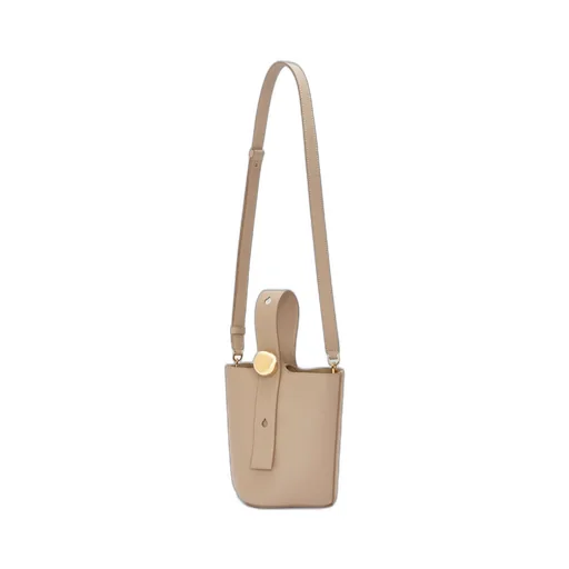 Mini Pebble Bucket bag in soft grained calfskin