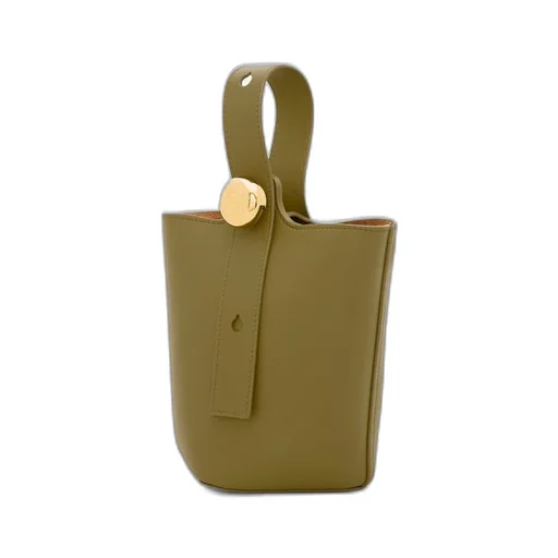 Mini Pebble bucket in mellow calfskin