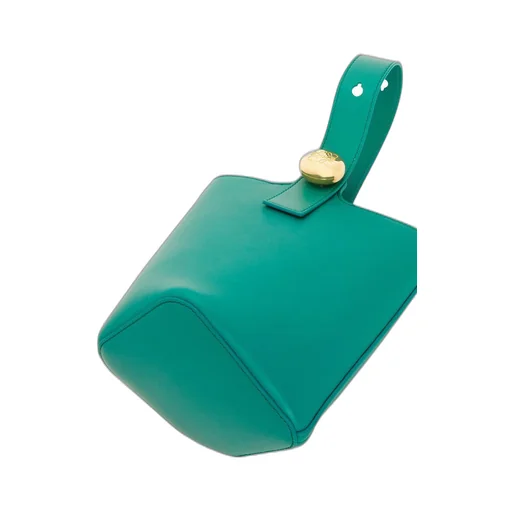 Mini Pebble bucket in mellow calfskin