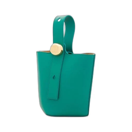 Mini Pebble bucket in mellow calfskin