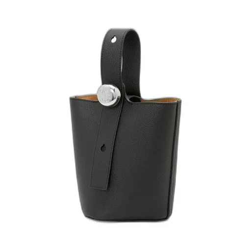 Mini Pebble Bucket bag in soft grained calfskin