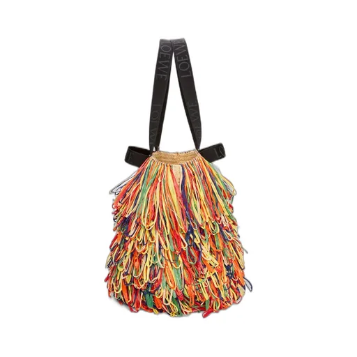 Fold Shopper in raffia