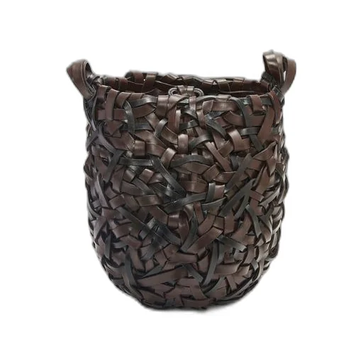 Small Nest Basket bag in calfskin