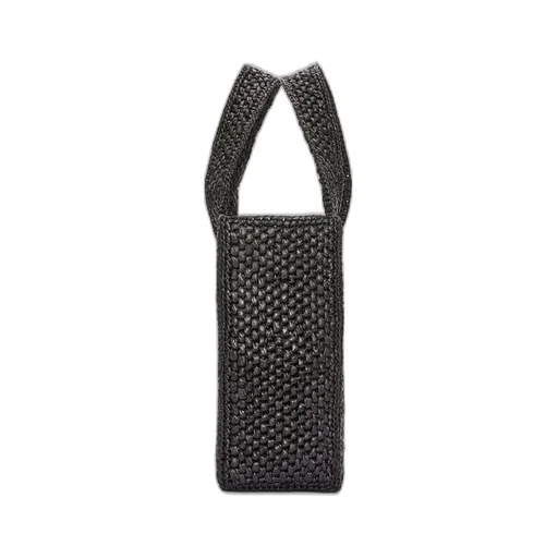 Mini LOEWE Font Tote in raffia