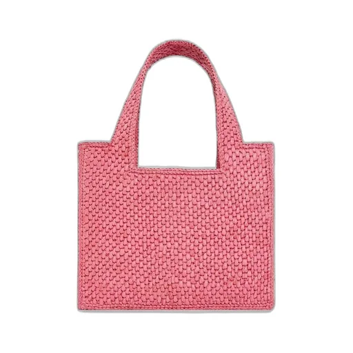 Mini LOEWE Font Tote in raffia