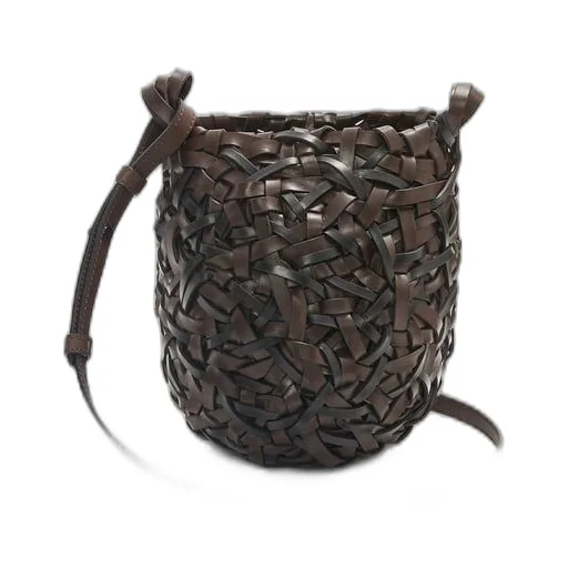 Small Nest Basket bag in calfskin
