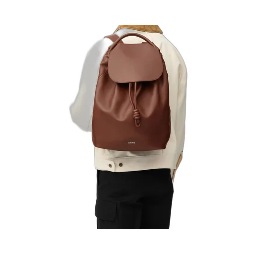 Flamenco backpack in shiny supple calfskin