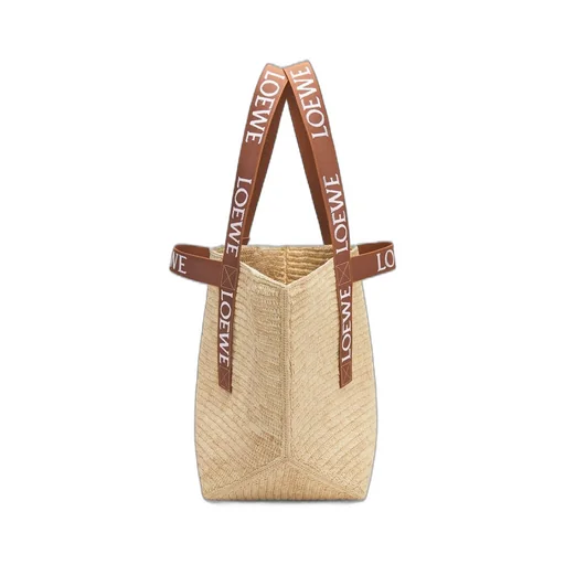 Fold Shopper in raffia