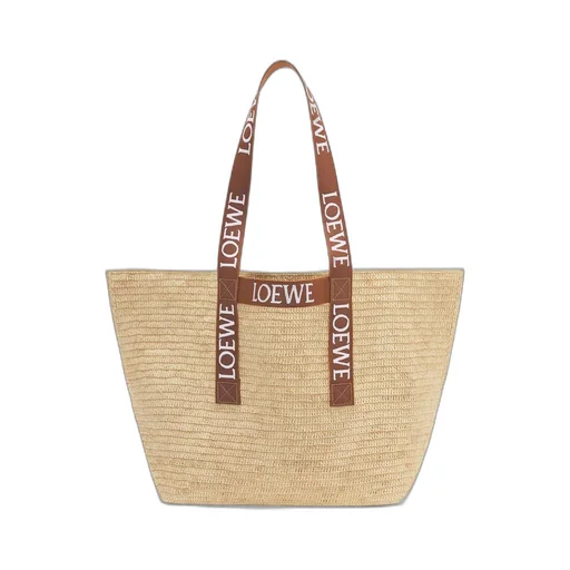 Fold Shopper in raffia
