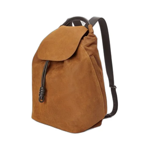 Flamenco backpack in pressed suede
