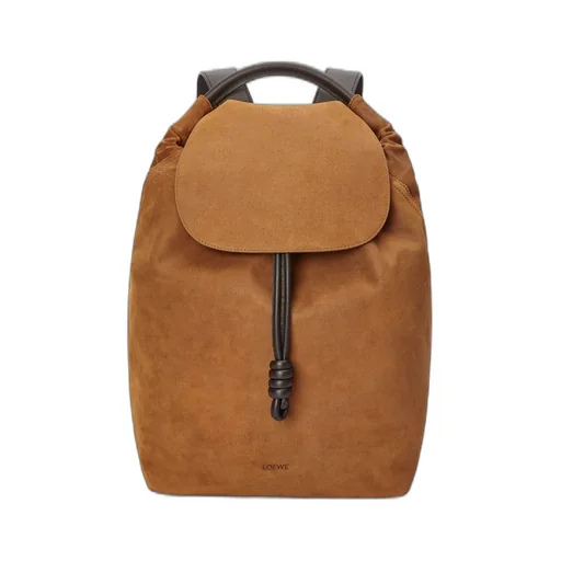 Flamenco backpack in pressed suede