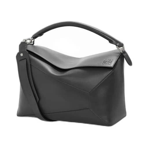 Large Puzzle bag in shiny calfskin