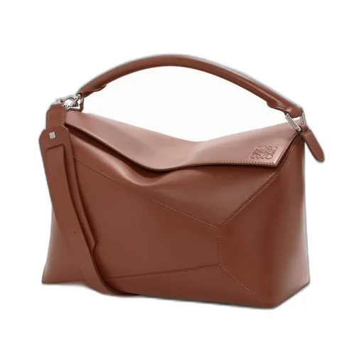 Large Puzzle bag in shiny calfskin