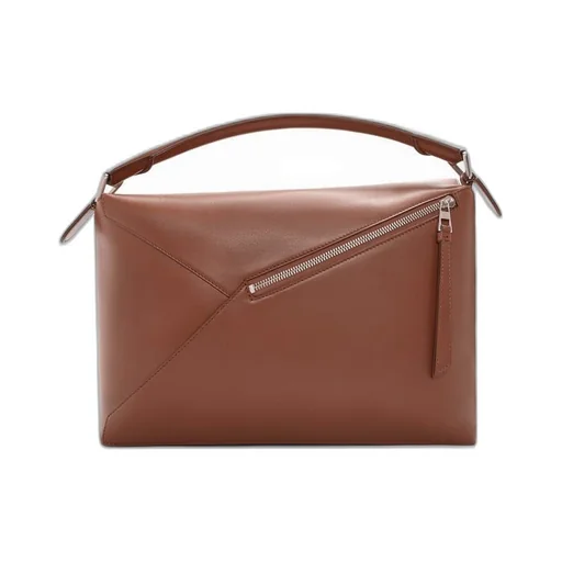 Large Puzzle bag in shiny calfskin