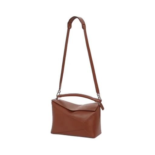 Large Puzzle bag in shiny calfskin