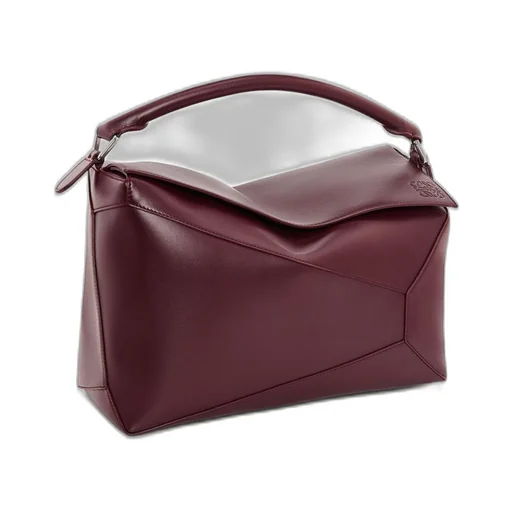 Large Puzzle bag in shiny calfskin