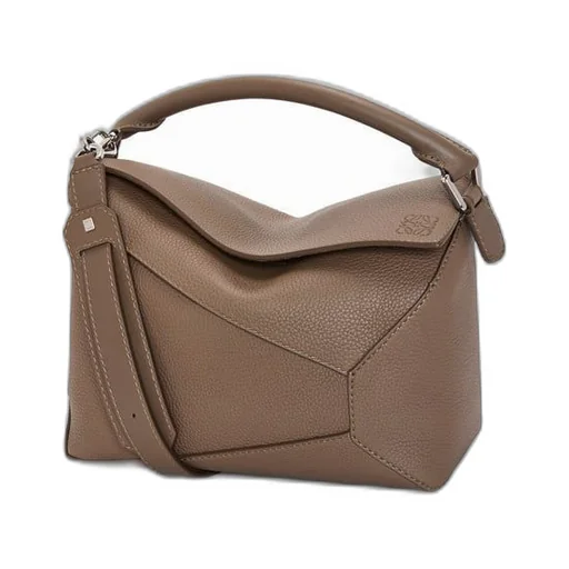 Puzzle bag in grained calfskin