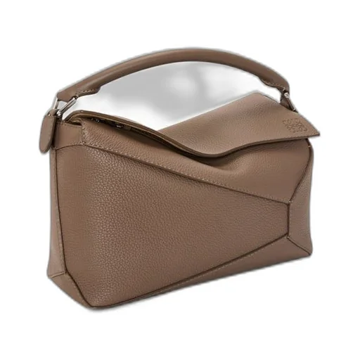 Puzzle bag in grained calfskin
