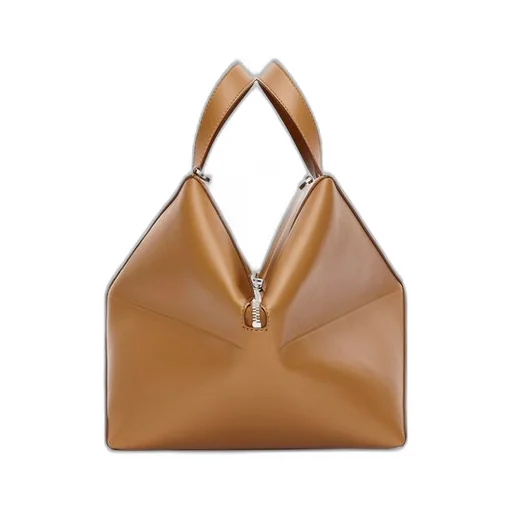 Medium Puzzle Fold duffle in shiny calfskin