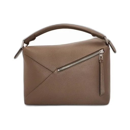 Puzzle bag in grained calfskin