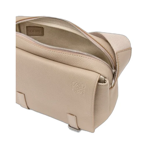XS Military messenger bag in soft grained calfskin
