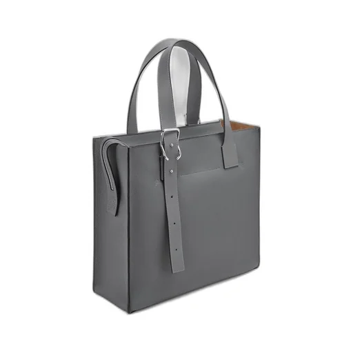 Buckle Zip tote in soft grained calfskin