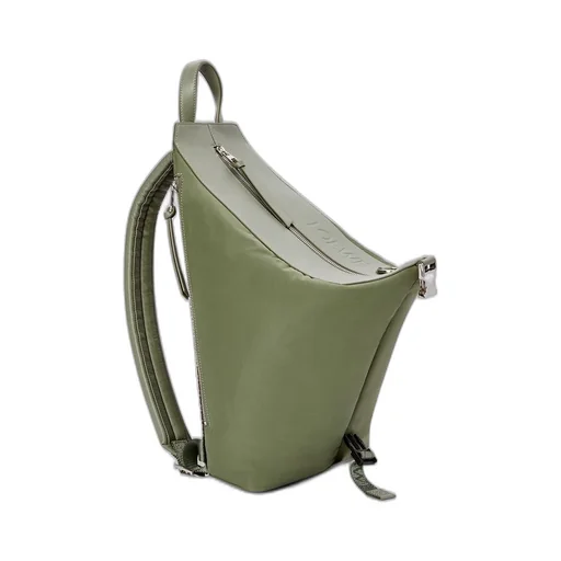 Small Convertible backpack in nylon and calfskin