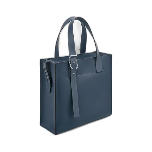 Buckle Zip tote in soft grained calfskin