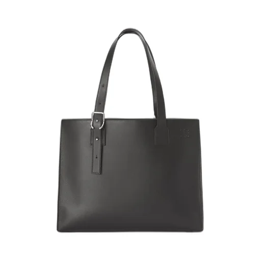 Buckle Horizontal Tote in classic calfskin