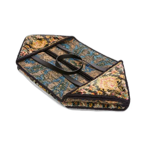 XXL Carpet Puzzle Fold Tote in silk and wool