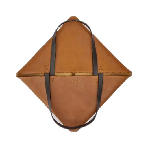 XL Puzzle Fold tote in pressed suede
