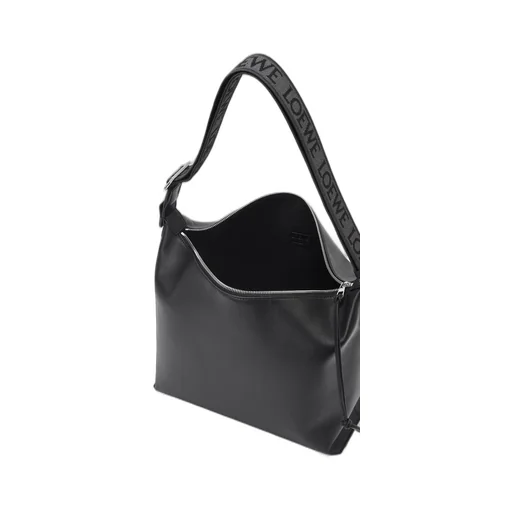 Cubi Crossbody bag in supple smooth calfskin and jacquard