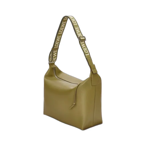 Cubi Crossbody bag in supple smooth calfskin and jacquard