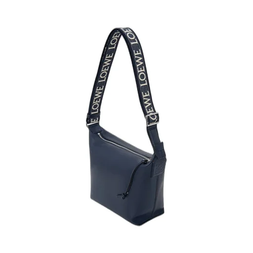Small Cubi Crossbody bag in supple smooth calfskin and jacquard