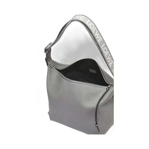 Cubi Crossbody bag in supple smooth calfskin and jacquard