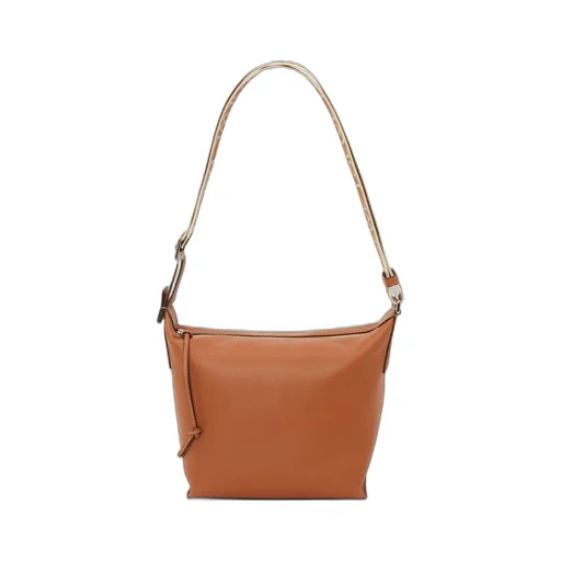 Small Cubi Crossbody bag in supple smooth calfskin and jacquard