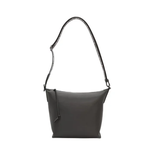 Small Cubi Crossbody bag in supple smooth calfskin and jacquard