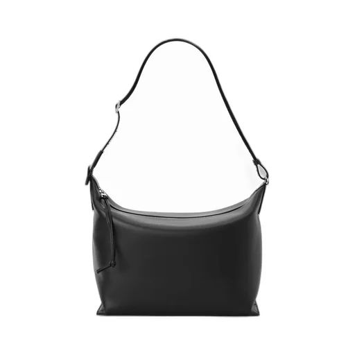 Cubi Crossbody bag in supple smooth calfskin and jacquard