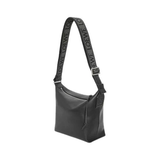 Small Cubi Crossbody bag in supple smooth calfskin and jacquard