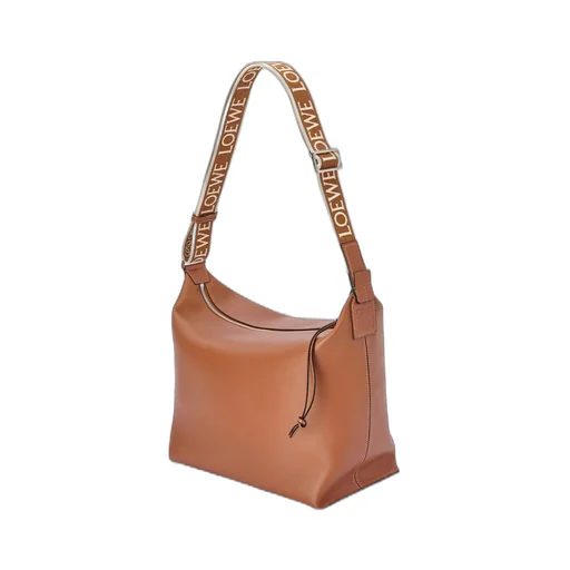 Cubi Crossbody bag in supple smooth calfskin and jacquard