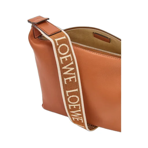 Small Cubi Crossbody bag in supple smooth calfskin and jacquard