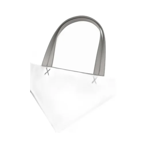 XL Puzzle Fold Tote in shiny calfskin