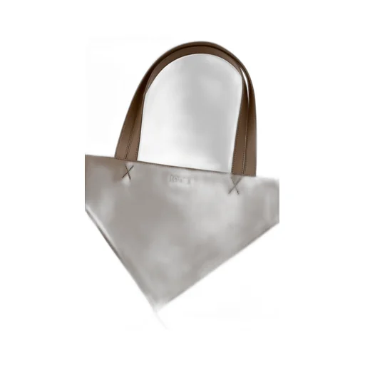 XL Puzzle Fold Tote in shiny calfskin